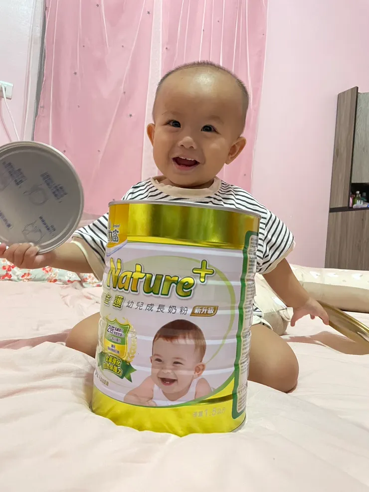 ▲開箱豐力富金護幼兒成長奶粉寶寶試喝心得