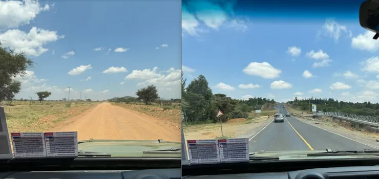 離開的柏油路，也代表我們離動物又更靠近一步