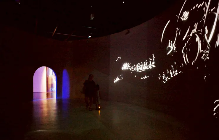 沉浸式投影區,感受生命的多樣與脆弱,體悟守護海洋的珍貴意義