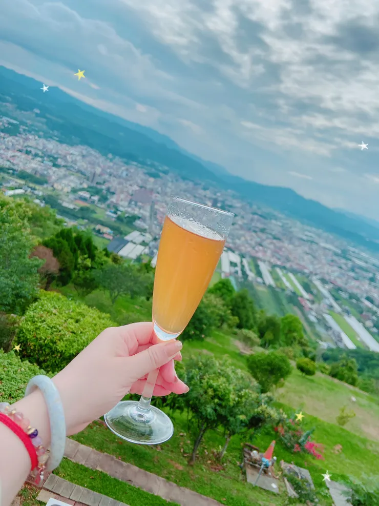 鳥瞰著埔里盆地 如此的寧靜 美好