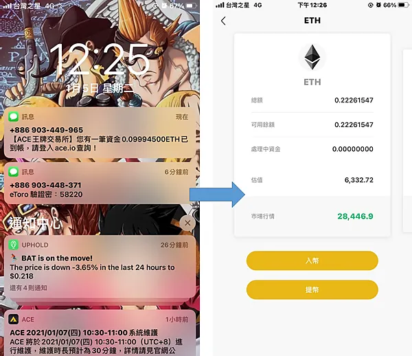 eToro Wallet feat. ACE 王牌交易所 轉出教學