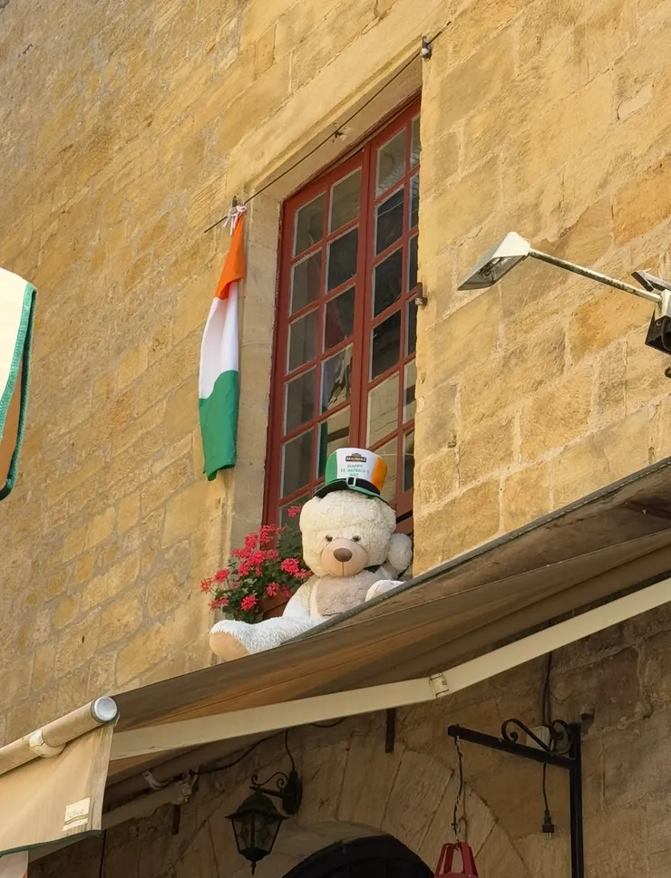 餐廳窗台的小熊