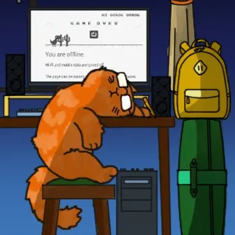 奶油貓的下班生活