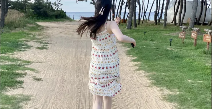 球球的海邊遊玩