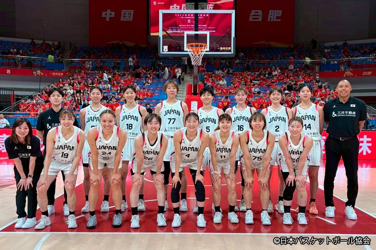 日本女籃遠赴中國進行強化試合（圖片來源：日本籃球協會）