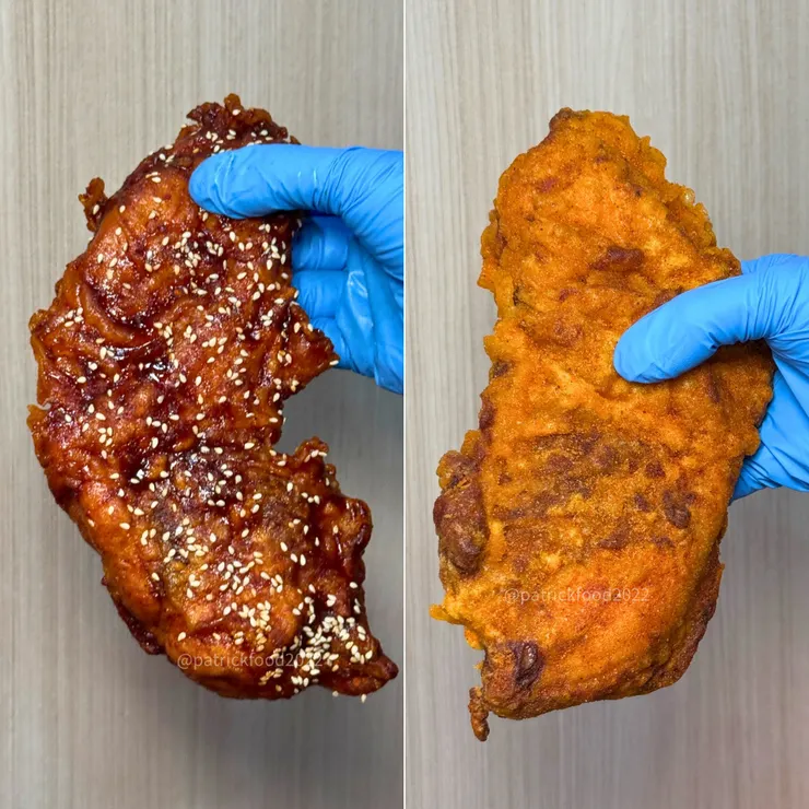 韓式醬燒雞排 、辣癮雞排