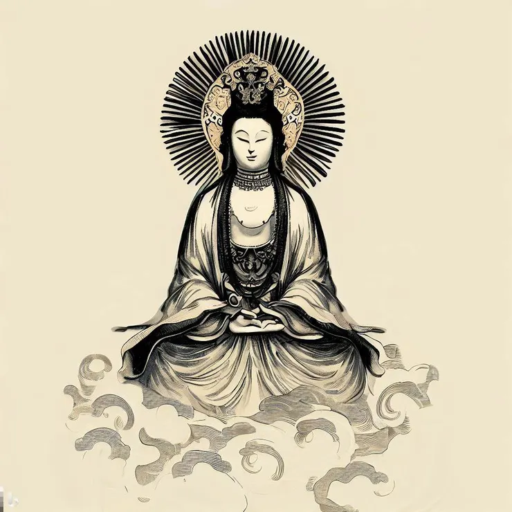 AI畫的觀世音菩薩