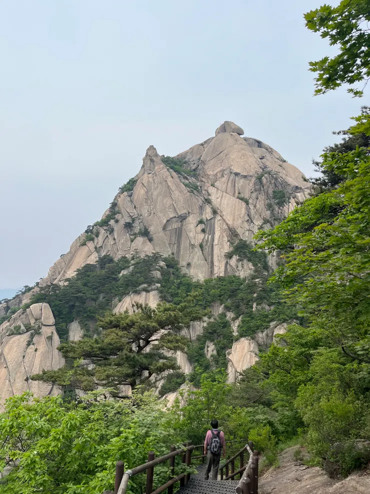 快登頂時的視角