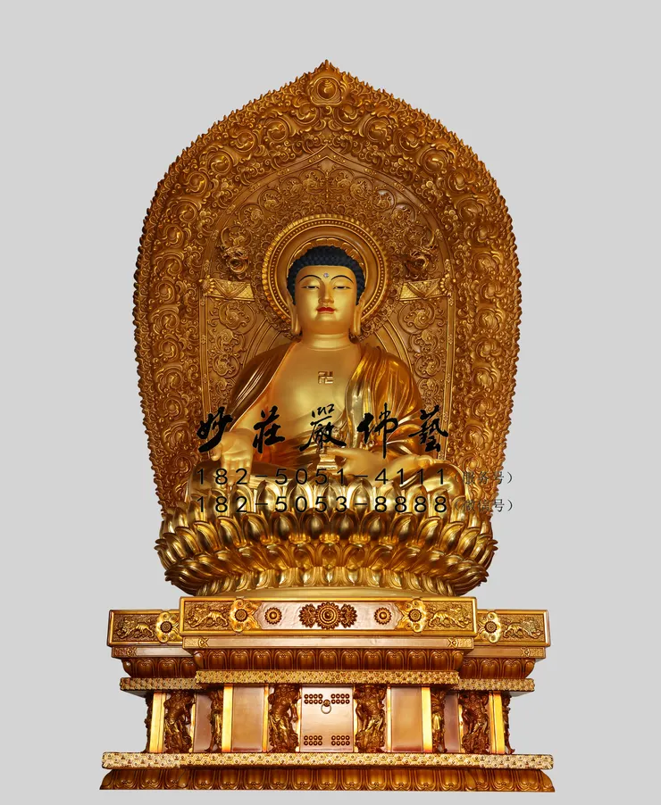 銅雕阿彌陀佛塑像