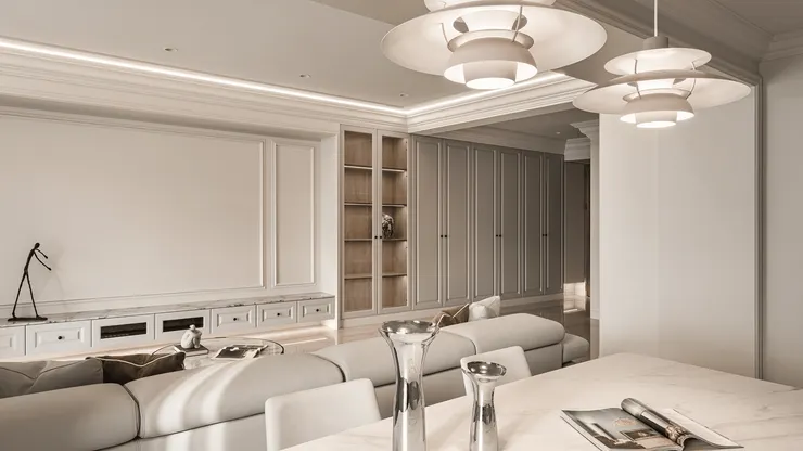 (作品呈現：皇苑御之苑 - 住進新美式古典風格城堡｜高雄藝瓦室內設計)