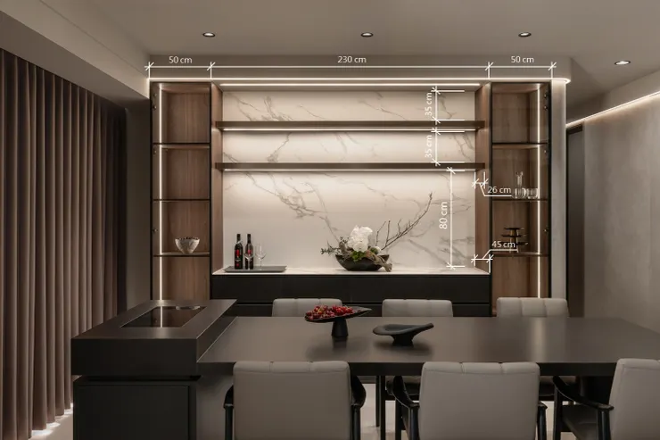 (作品呈現：安居於潮浪之中，比擬頂流飯店宅的精品空間設計｜高雄藝瓦室內設計)