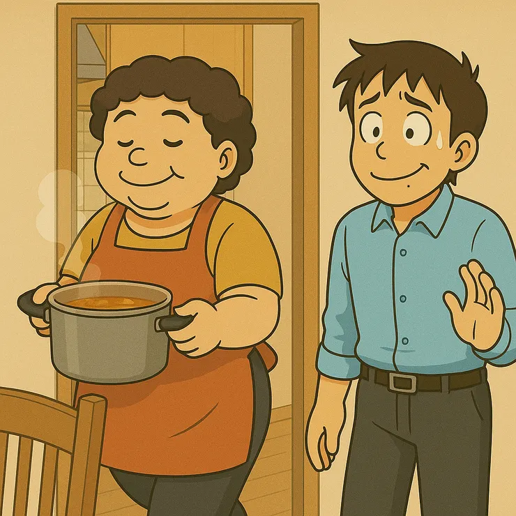 「好吧……好在老媽沒有真的把她的孫子們吃掉。」