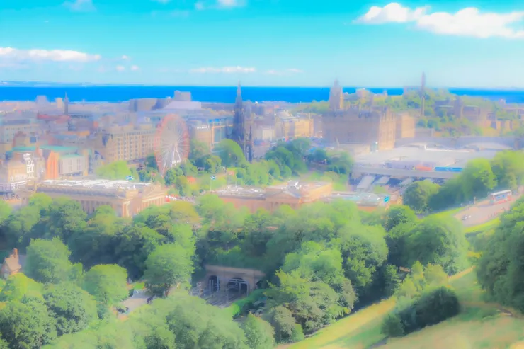 從愛丁堡城堡俯瞰一景