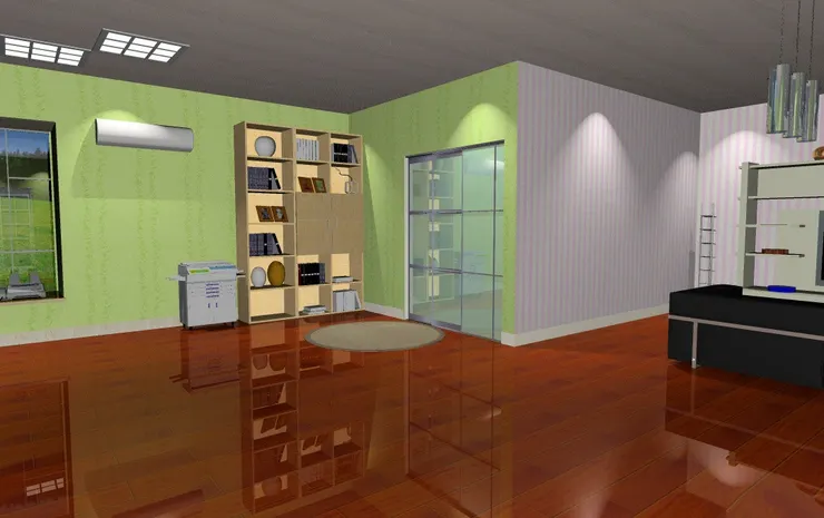 因為隔得太久，我不算很記得這門是什麼...看格局應該是洗手間。我的工作室一定要有自己的洗手間。