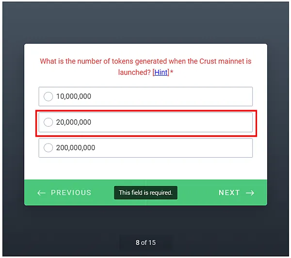 CoinMarketCap｜空投 教學 Crust Network CRU 代幣 (Learn Crypto. Earn Crypto.)