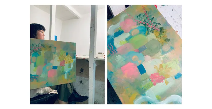 不知道該怎麼辦的時候就會在無人的工作室自拍