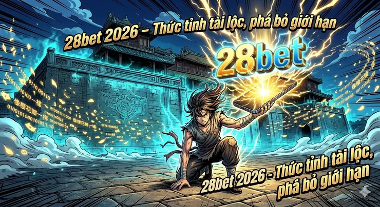 Hanh trinh thuc tinh tai loc 28bet tai Hue 2026 phong cach Shonen Manga