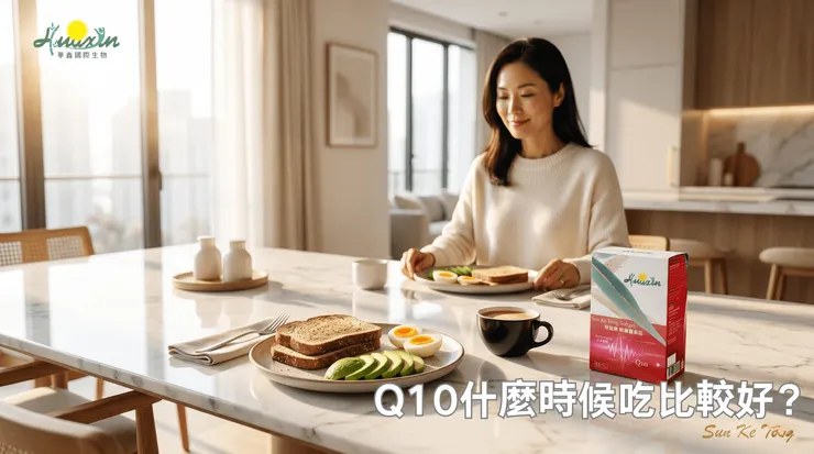 Q10屬脂溶性營養素，建議隨餐或飯後補充較合適