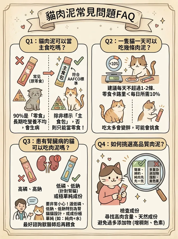 貓肉泥常見問題FAQ