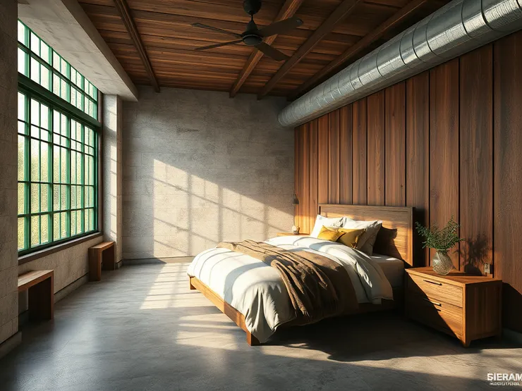 工業風客房設計