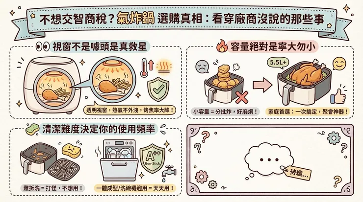 不想交智商稅？氣炸鍋 選購真相：看穿廠商沒說的那些事