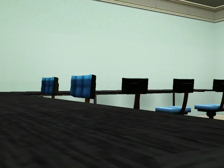 圍著牆來坐，各自做功課和練習。