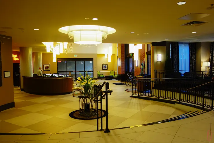 寬闊的飯店大廳