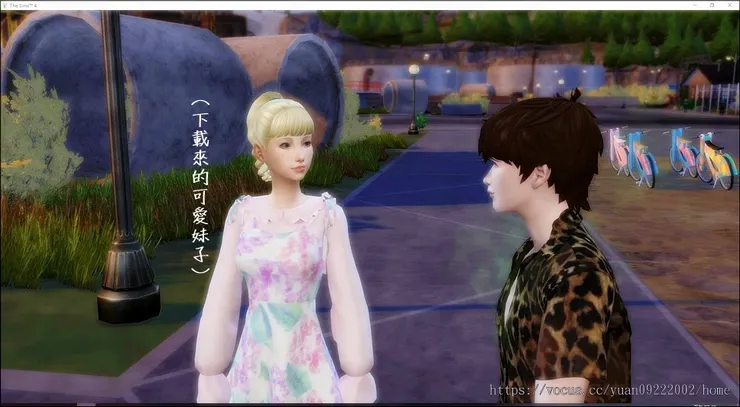 回家遇到可愛的妹子路過趕緊打招呼。