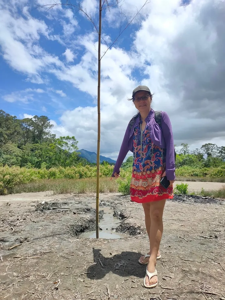 泥火山的噴發標竿