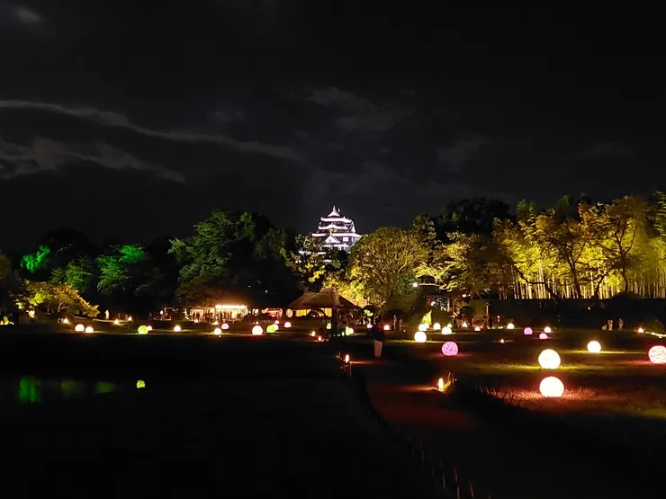 幻想庭園與岡山城