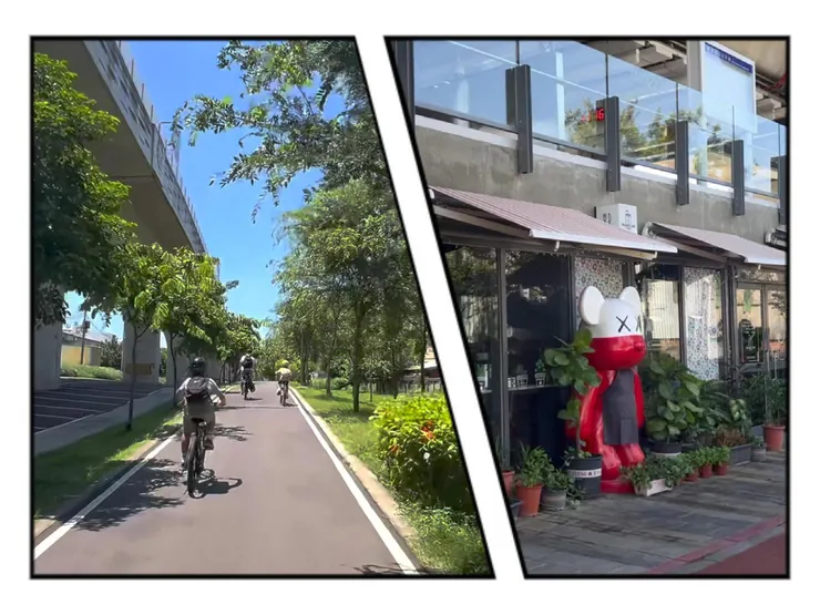 高架下烈日騎行＼栗林火車站