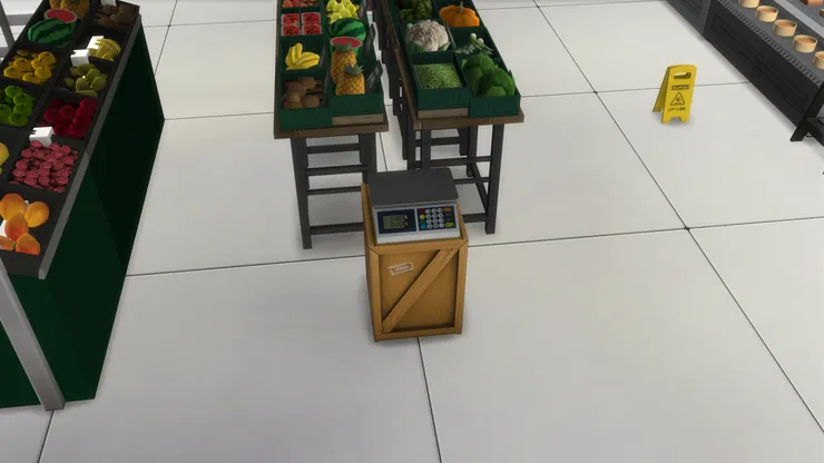 蔬果也是稱重出售，請用這邊的電子磅。