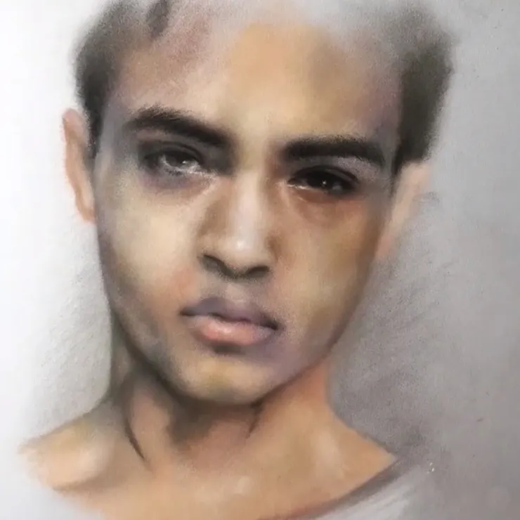 致敬 XXXtentacion (媒材:粉彩)