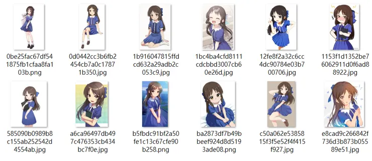 第一輪訓練所選的圖片