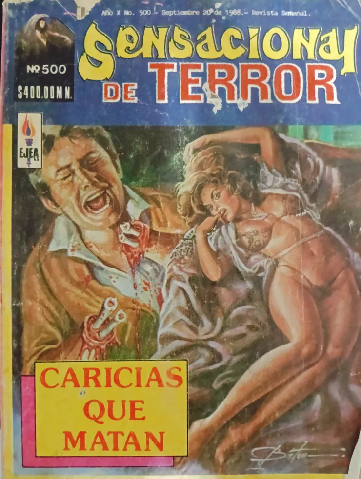 圖三 《Sensacional de TERROR》第500期 封面 1988