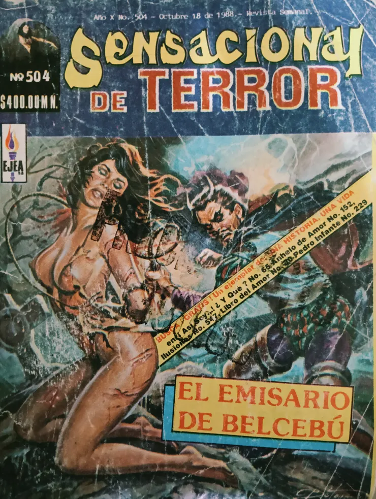 圖四 《Sensacional de TERROR》第504期 封面 1988 