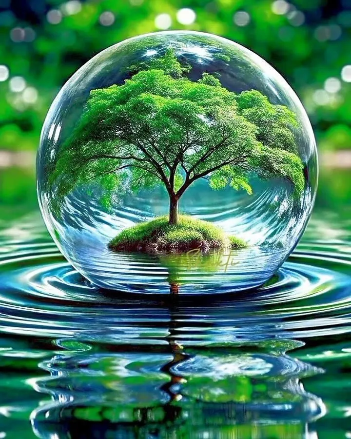 透過介質鏡映的內在圖樣充滿無限生機