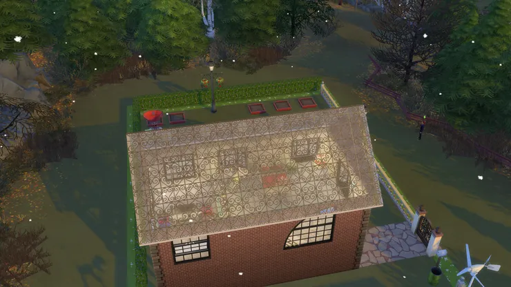 真的能從屋頂看到裏面哦。