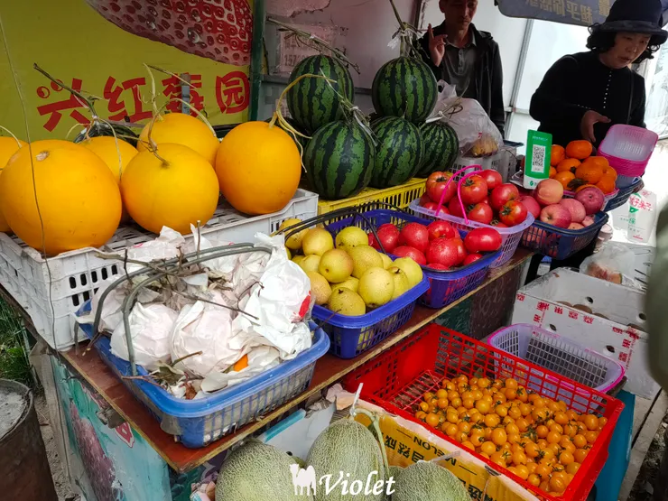 林芝水果攤