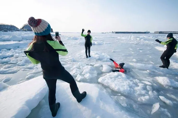 體驗在流冰上打工