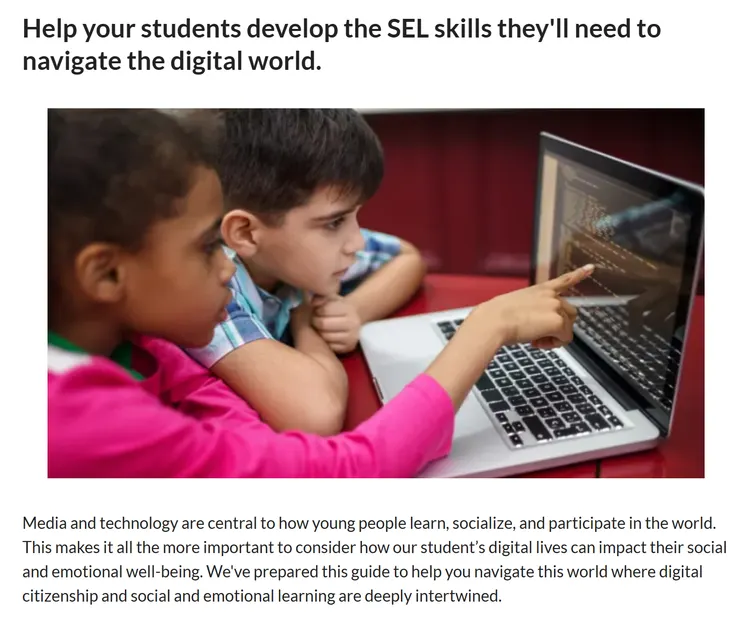 協助孩子發展在數位世界行走的SEL技巧