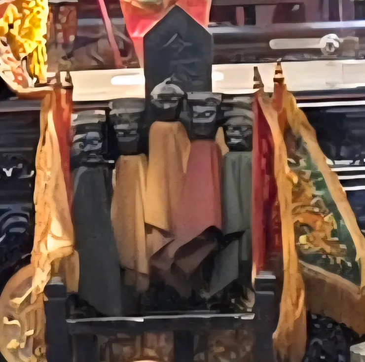 這種僅雕刻頭部（五營頭），並披上代表五方顏色（青、紅、白、黑、黃）布條的作法，是最古老且具實用性的表現形式。早期物資匱乏，匠師以最精簡的木料與工序，結合易於取得的布料，迅速建立起神聖的象徵