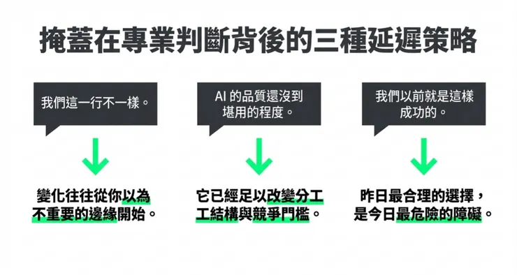 三種延後改變的思維