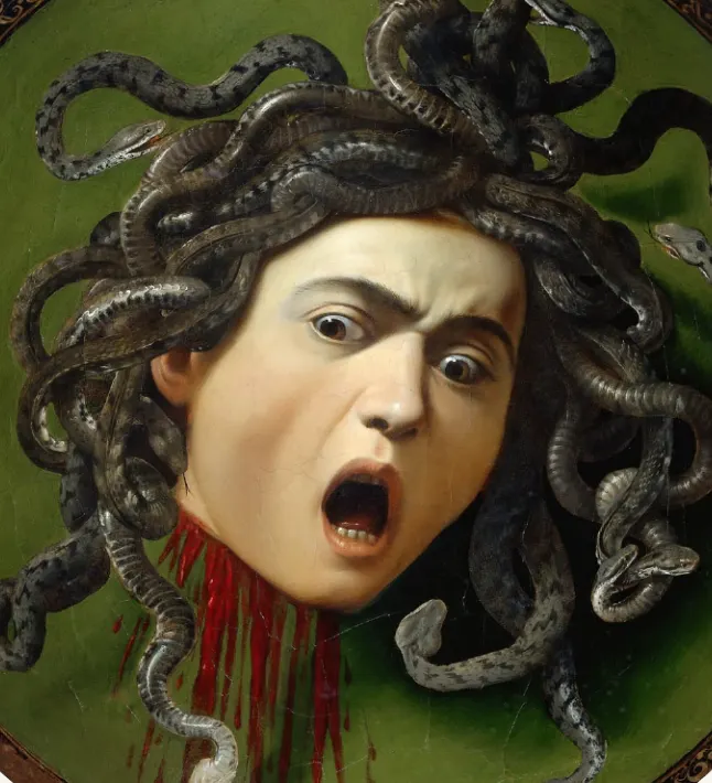 卡拉瓦喬，美杜莎畫作