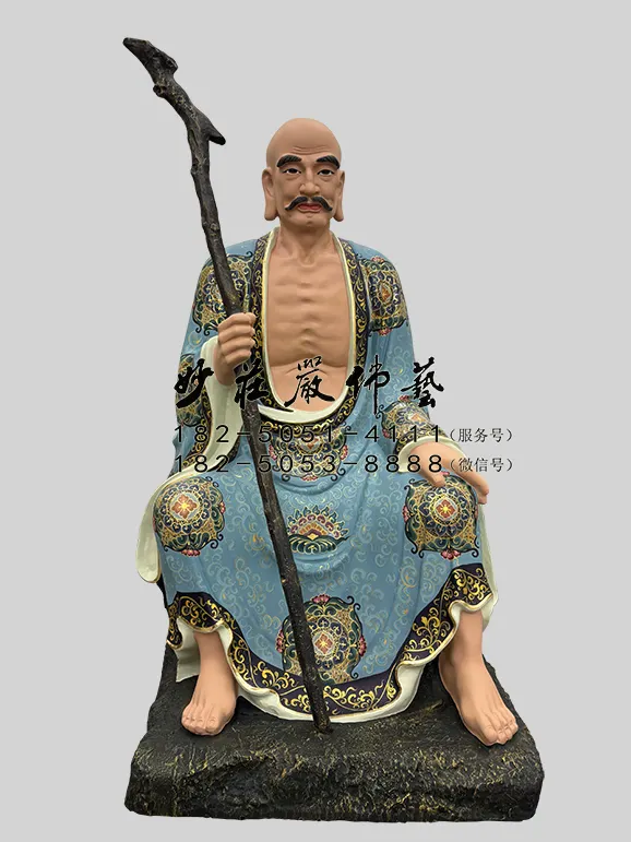 看門羅漢彩繪塑像