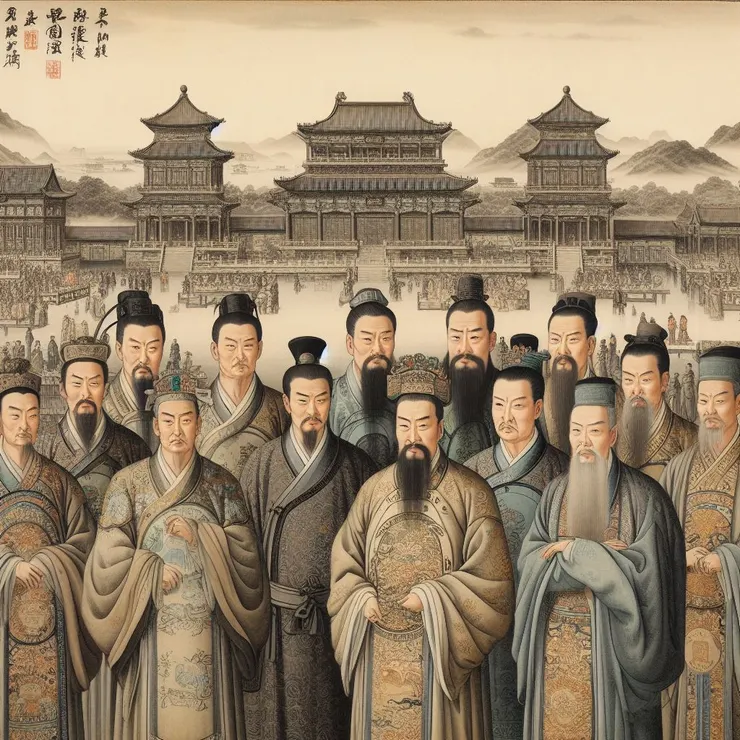 Bing AI  生成的古代官員圖