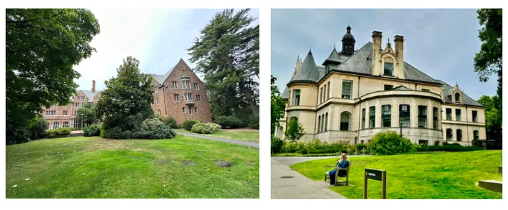 校園裡不論是傳統的紅磚尖頂屋或是像莊園城堡類型的建築,都讓我有種尋幽探訪秘境之感。(圖 by Vina)