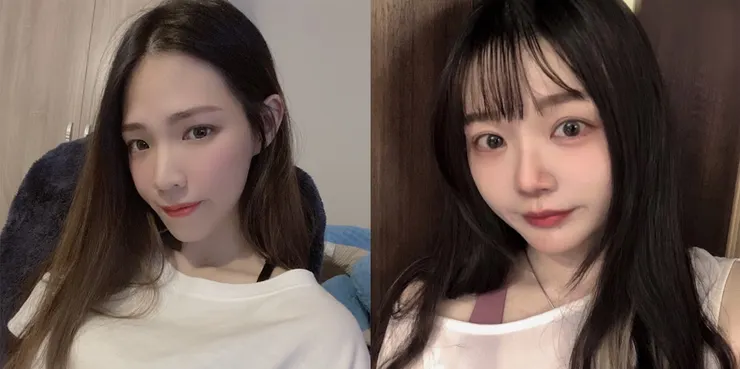 左小恐龍，右小雨Renee