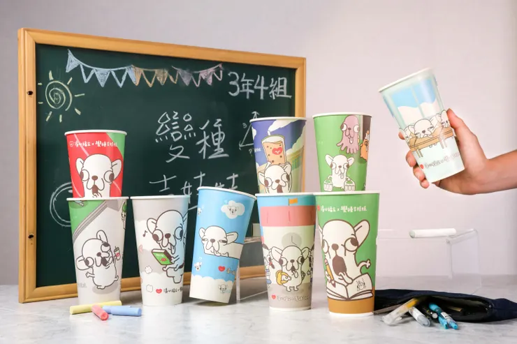 圖說：清心福全第二波聯名新紙杯正式亮相，預計將再掀起一波收藏熱潮。（資料來源：清心福全）