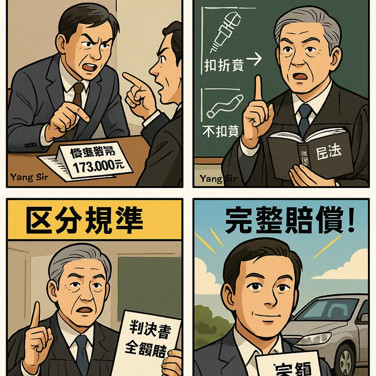 維修更換的新品要算折舊